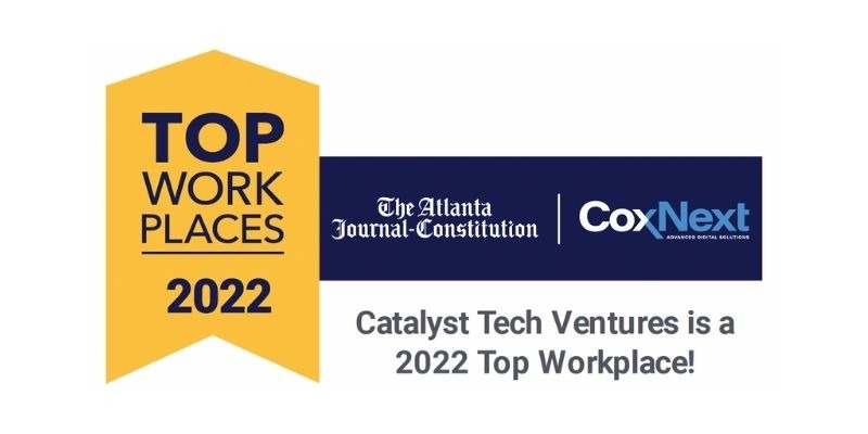 A badge that reads Top Workplaces 2022.