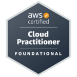 AWS Certified Cloud Practitioner badge.