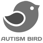 Autism Bird's logo which is a bird with "Autism Bird" in writing below it.