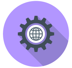 An illustration of a gear icon.