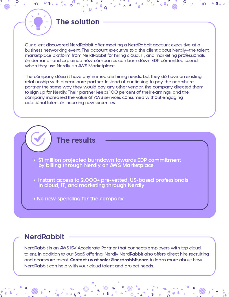 The third and final page of the global adtech case study.